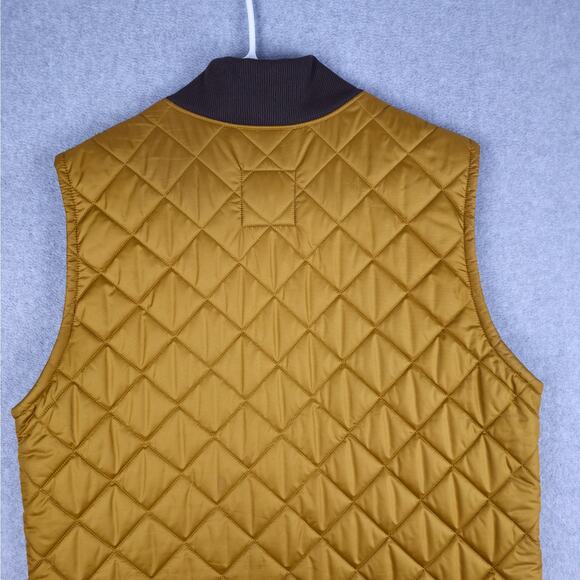 The North Face Mens Large Cuchillo Insulated Full Zip Vest in a Gold/Brown Color - Picture 10 of 15